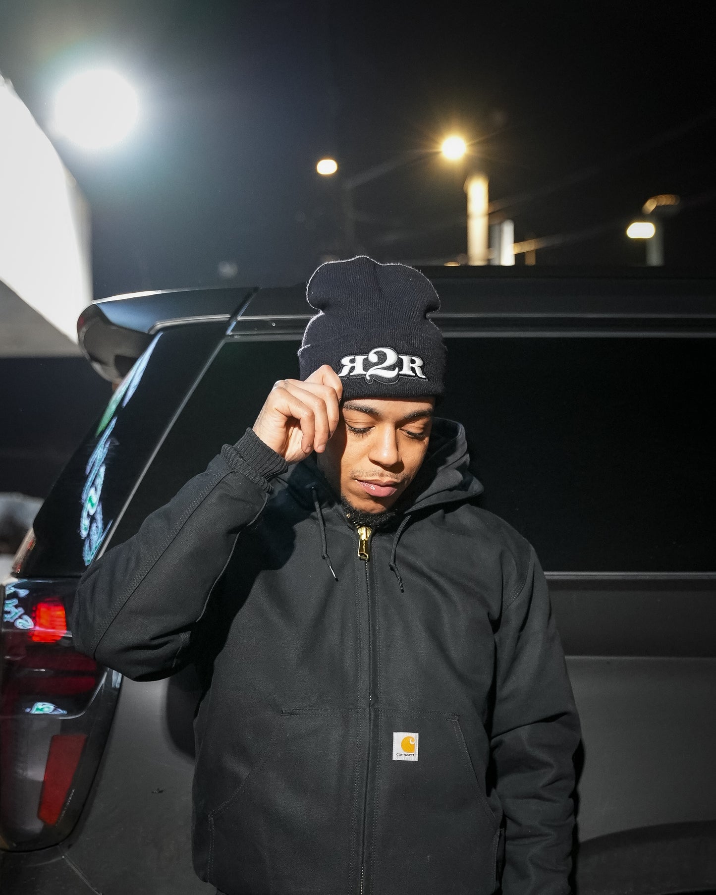 (BLACK) Classic R2R Beanie